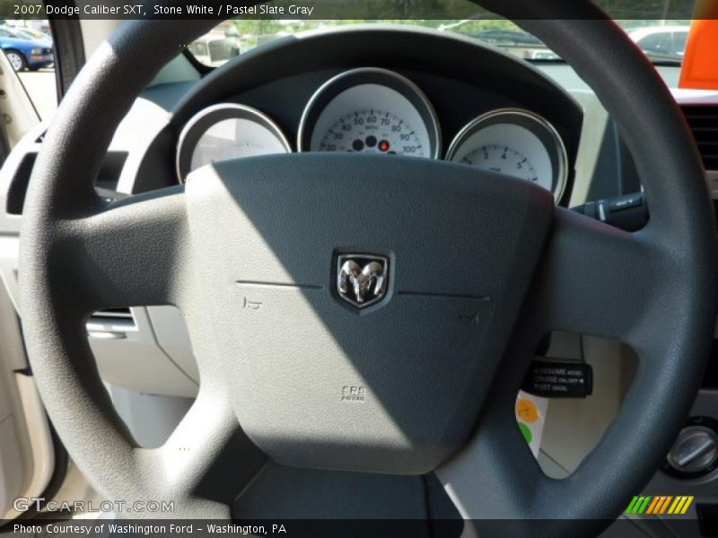 Stone White / Pastel Slate Gray 2007 Dodge Caliber SXT