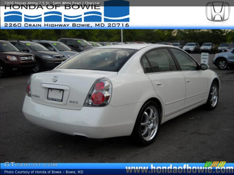 Satin White Pearl / Charcoal 2006 Nissan Altima 2.5 SL