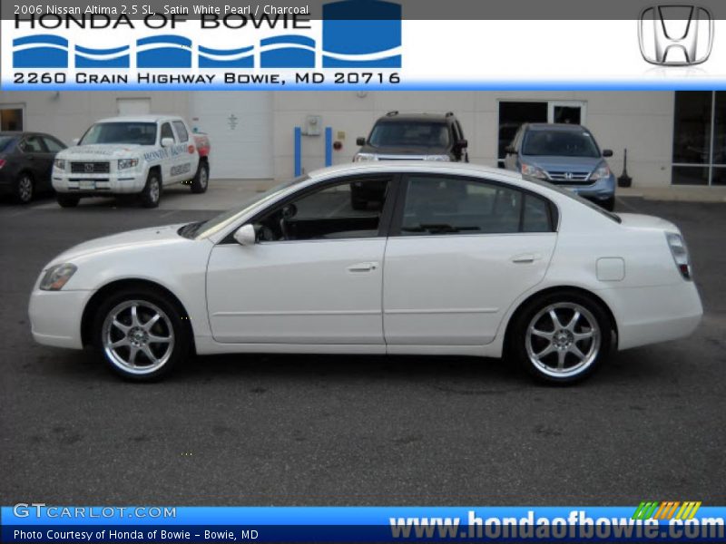 Satin White Pearl / Charcoal 2006 Nissan Altima 2.5 SL