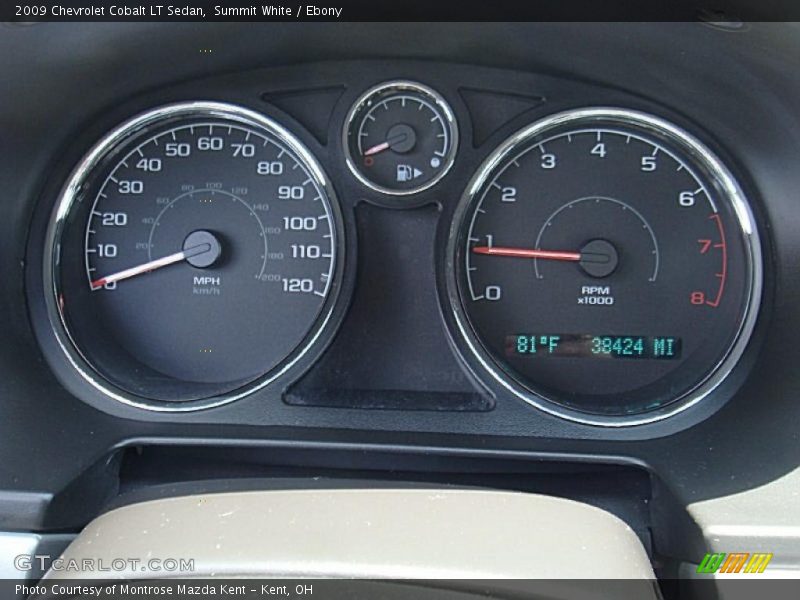 Summit White / Ebony 2009 Chevrolet Cobalt LT Sedan