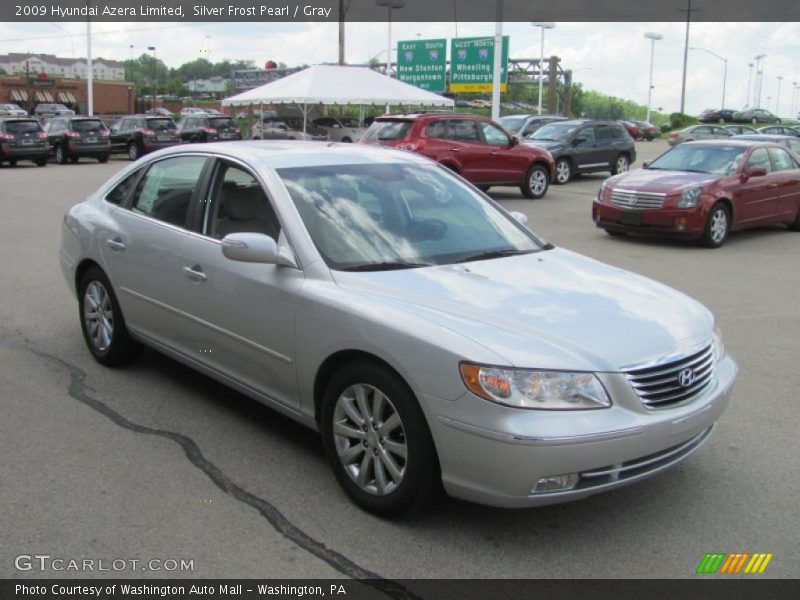 Silver Frost Pearl / Gray 2009 Hyundai Azera Limited