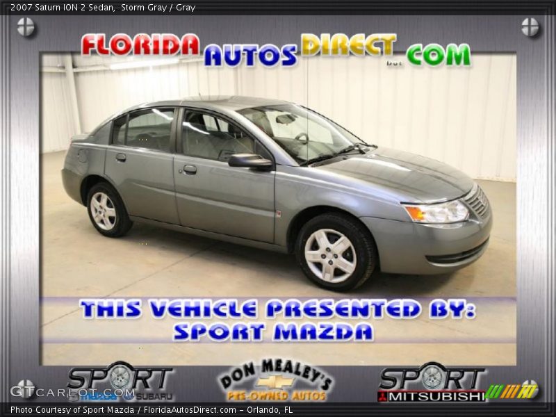 Storm Gray / Gray 2007 Saturn ION 2 Sedan