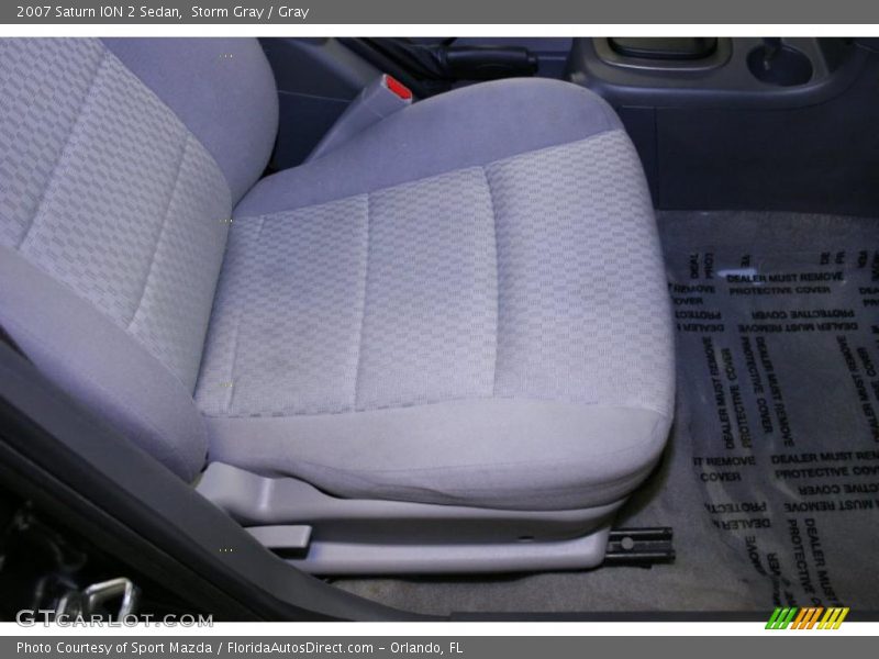 Storm Gray / Gray 2007 Saturn ION 2 Sedan