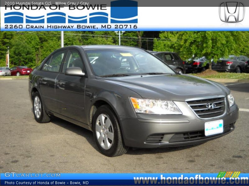 Willow Gray / Gray 2010 Hyundai Sonata GLS