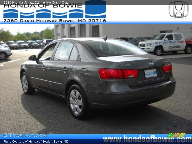 Willow Gray / Gray 2010 Hyundai Sonata GLS