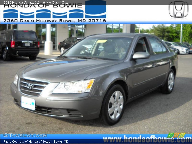 Willow Gray / Gray 2010 Hyundai Sonata GLS