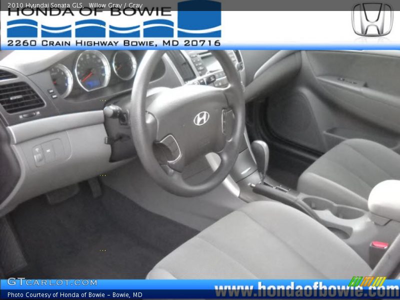 Willow Gray / Gray 2010 Hyundai Sonata GLS