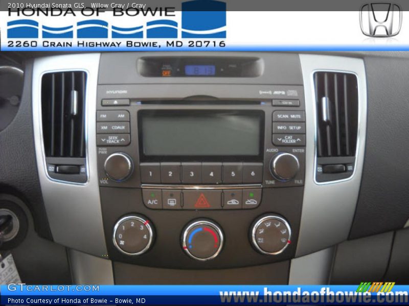 Willow Gray / Gray 2010 Hyundai Sonata GLS