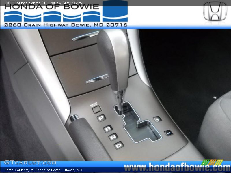 Willow Gray / Gray 2010 Hyundai Sonata GLS