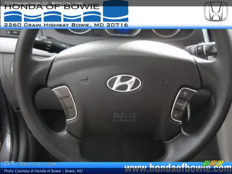 Willow Gray / Gray 2010 Hyundai Sonata GLS