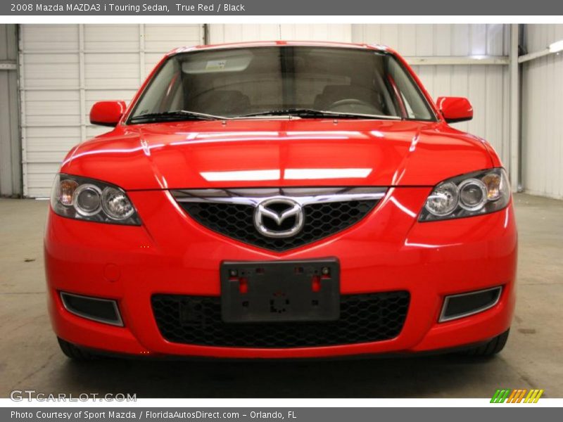 True Red / Black 2008 Mazda MAZDA3 i Touring Sedan