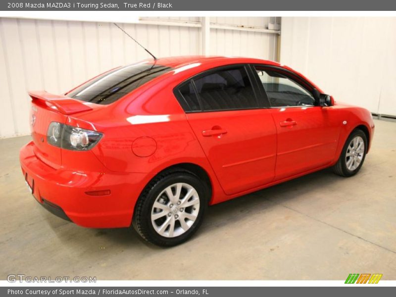 True Red / Black 2008 Mazda MAZDA3 i Touring Sedan