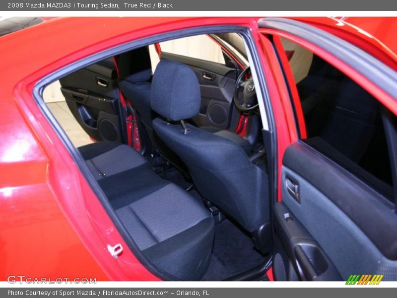 True Red / Black 2008 Mazda MAZDA3 i Touring Sedan
