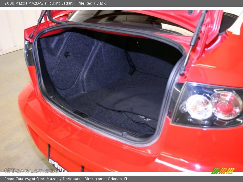 True Red / Black 2008 Mazda MAZDA3 i Touring Sedan