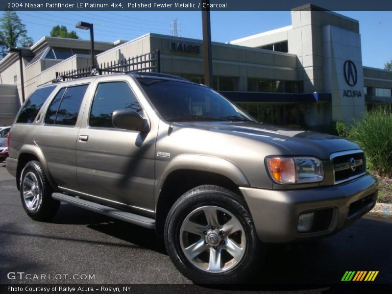 Polished Pewter Metallic / Charcoal 2004 Nissan Pathfinder LE Platinum 4x4