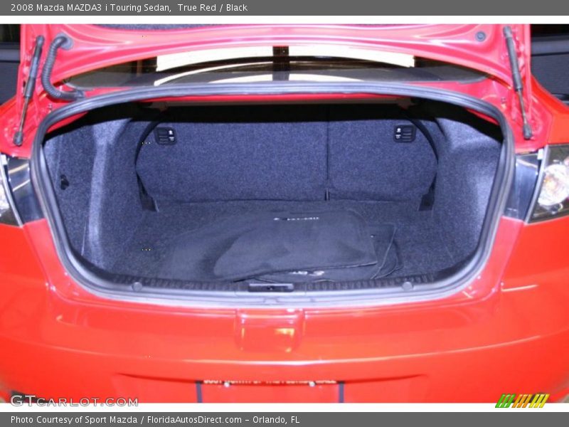 True Red / Black 2008 Mazda MAZDA3 i Touring Sedan
