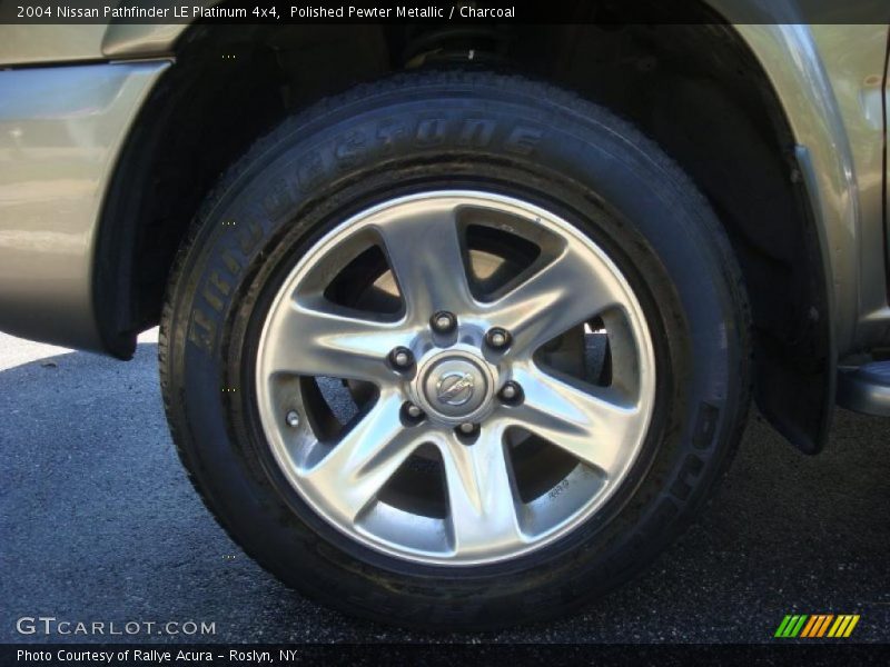 Polished Pewter Metallic / Charcoal 2004 Nissan Pathfinder LE Platinum 4x4