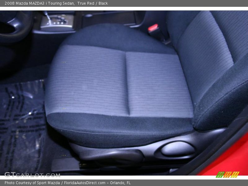 True Red / Black 2008 Mazda MAZDA3 i Touring Sedan