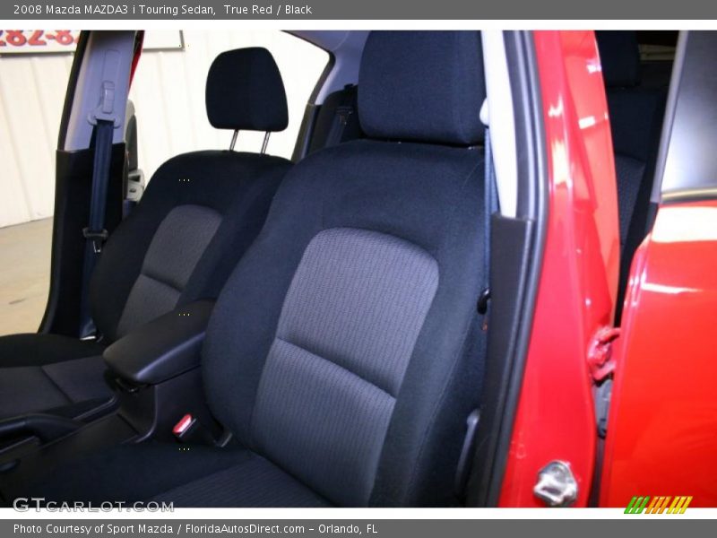 True Red / Black 2008 Mazda MAZDA3 i Touring Sedan