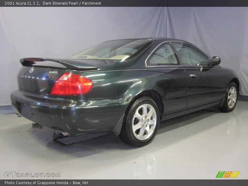 Dark Emerald Pearl / Parchment 2001 Acura CL 3.2