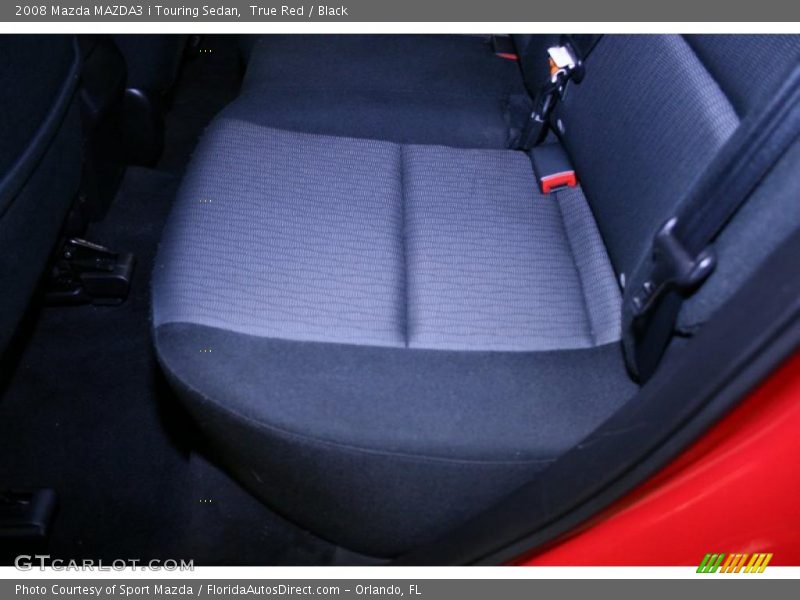 True Red / Black 2008 Mazda MAZDA3 i Touring Sedan