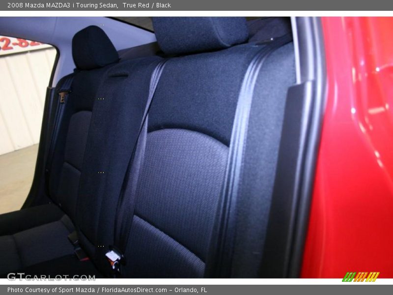 True Red / Black 2008 Mazda MAZDA3 i Touring Sedan