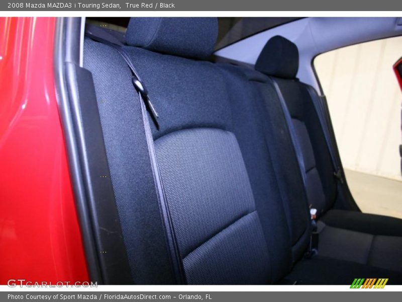 True Red / Black 2008 Mazda MAZDA3 i Touring Sedan