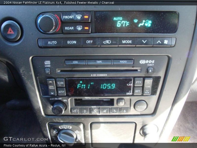 Polished Pewter Metallic / Charcoal 2004 Nissan Pathfinder LE Platinum 4x4