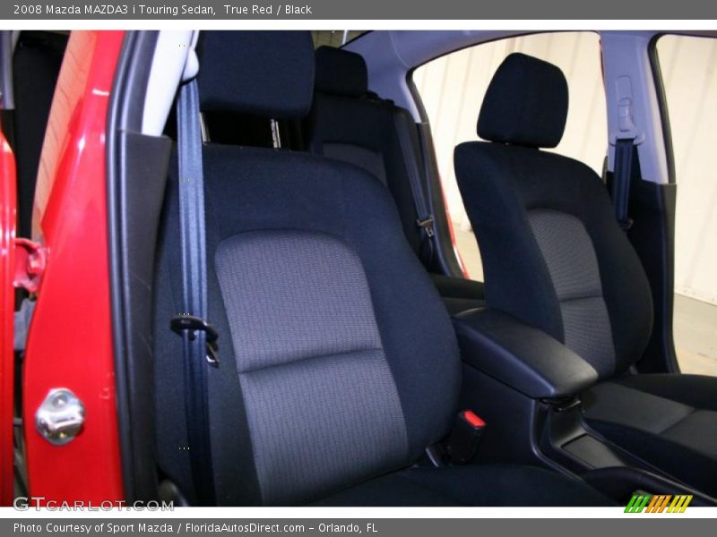 True Red / Black 2008 Mazda MAZDA3 i Touring Sedan