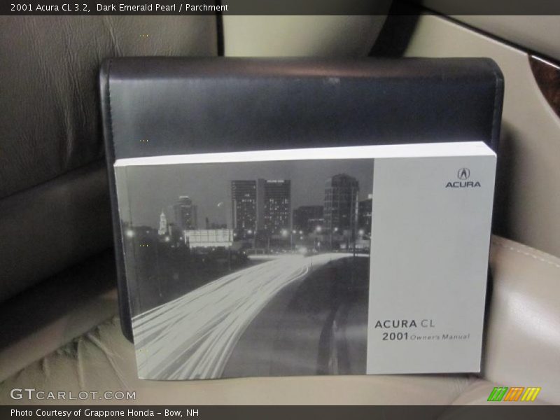 Dark Emerald Pearl / Parchment 2001 Acura CL 3.2