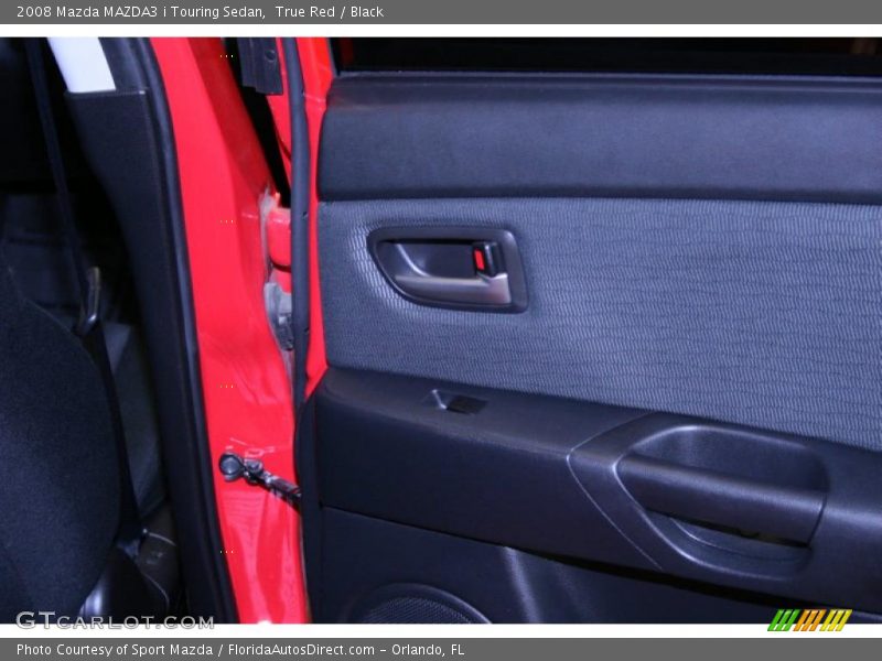 True Red / Black 2008 Mazda MAZDA3 i Touring Sedan