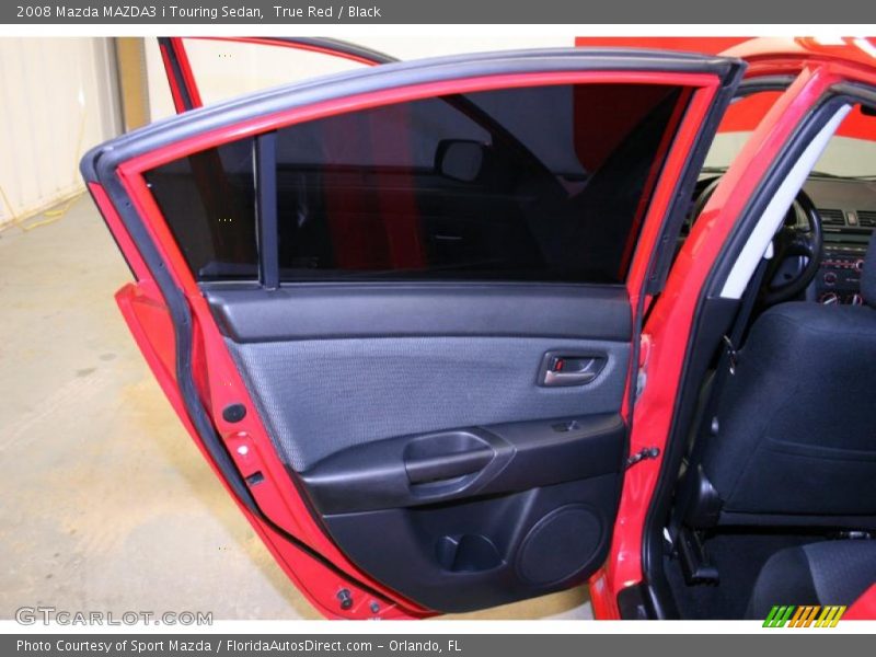 True Red / Black 2008 Mazda MAZDA3 i Touring Sedan