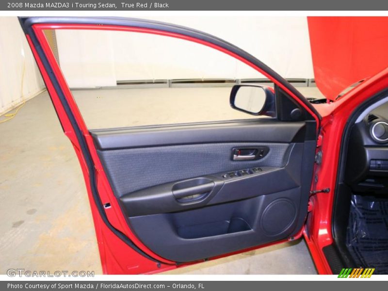 True Red / Black 2008 Mazda MAZDA3 i Touring Sedan