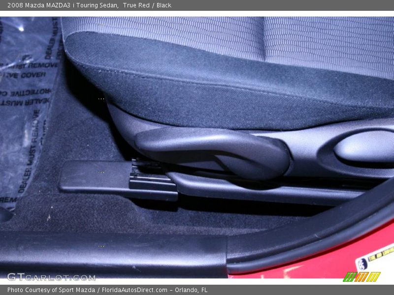 True Red / Black 2008 Mazda MAZDA3 i Touring Sedan