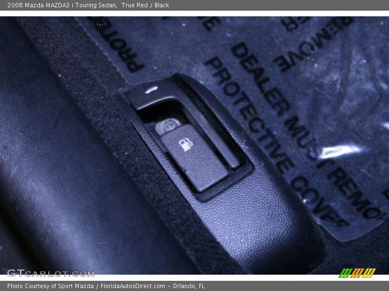 True Red / Black 2008 Mazda MAZDA3 i Touring Sedan