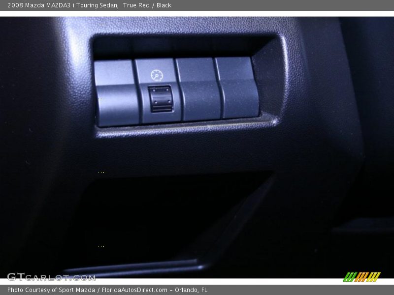 True Red / Black 2008 Mazda MAZDA3 i Touring Sedan