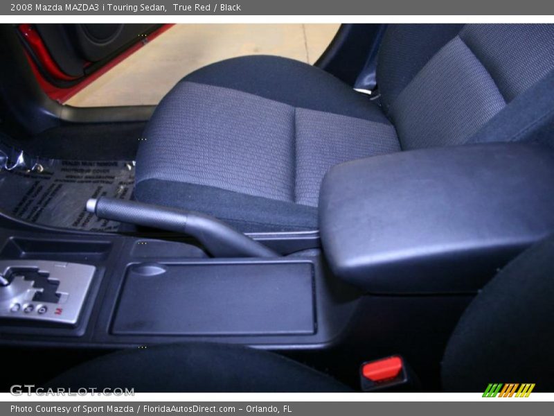 True Red / Black 2008 Mazda MAZDA3 i Touring Sedan