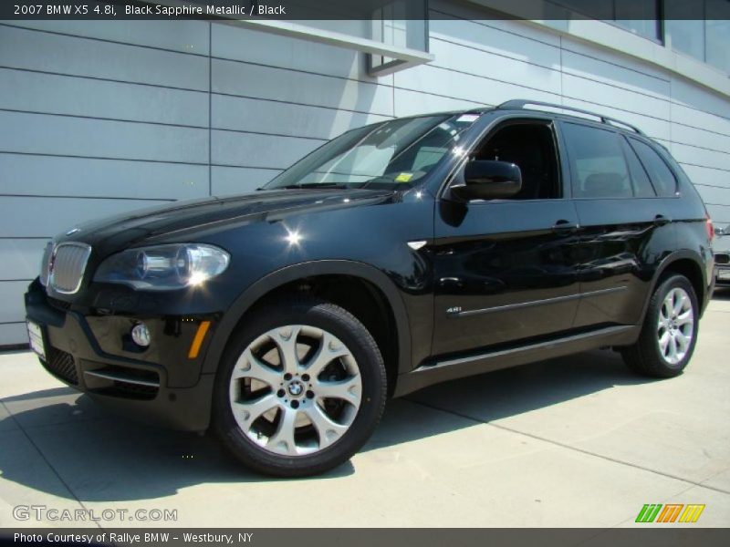 Black Sapphire Metallic / Black 2007 BMW X5 4.8i