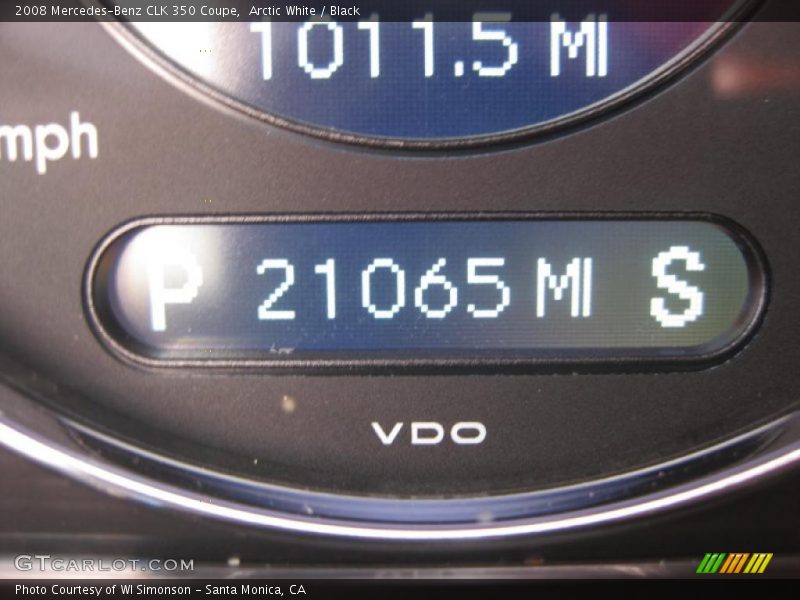 Arctic White / Black 2008 Mercedes-Benz CLK 350 Coupe