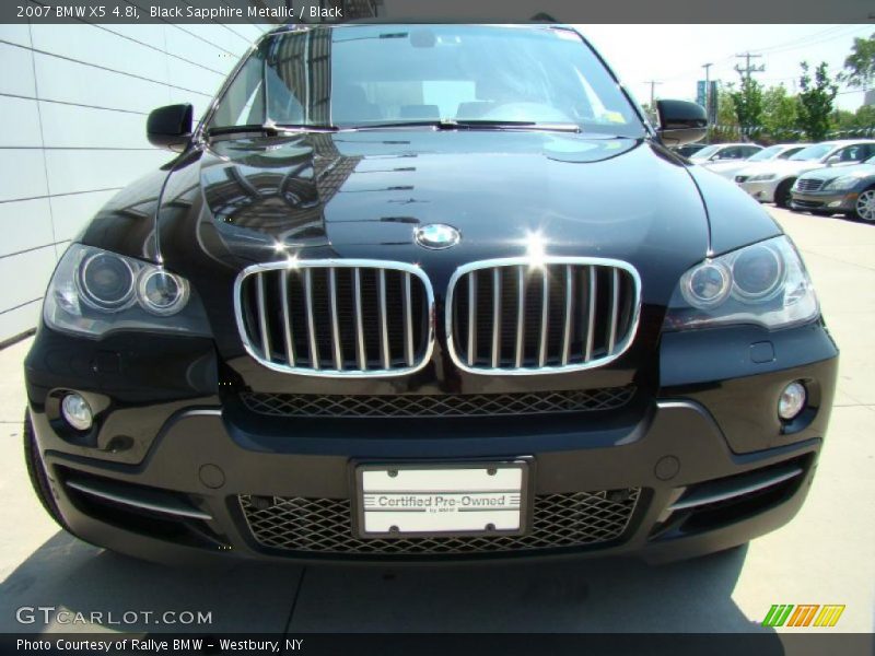 Black Sapphire Metallic / Black 2007 BMW X5 4.8i