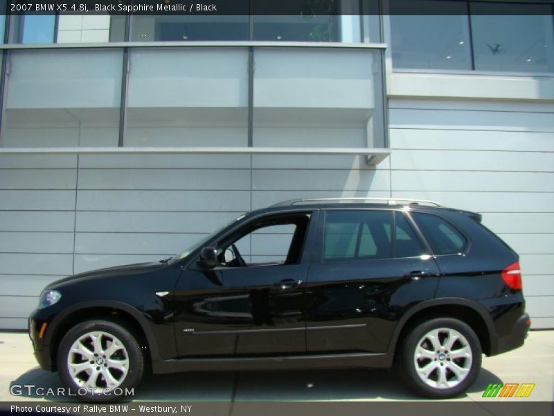 Black Sapphire Metallic / Black 2007 BMW X5 4.8i