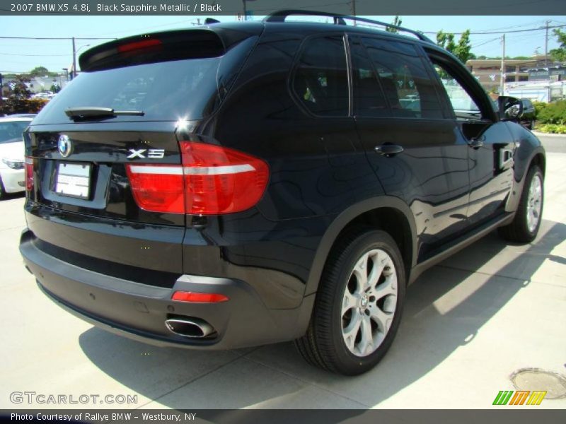 Black Sapphire Metallic / Black 2007 BMW X5 4.8i