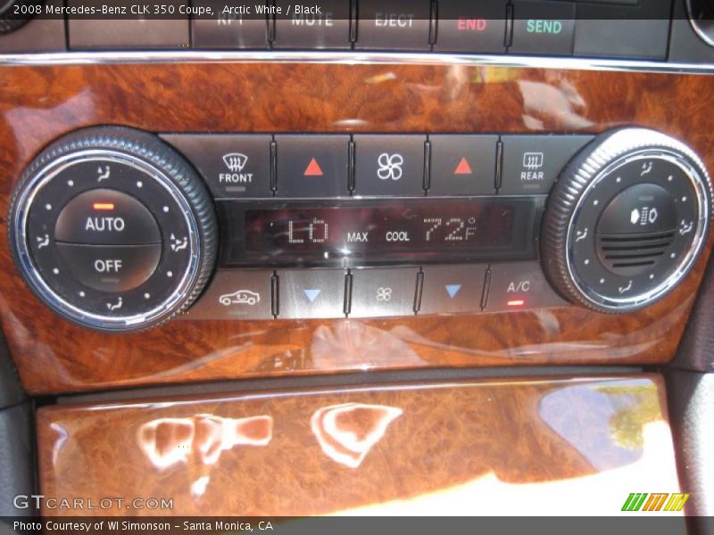 Arctic White / Black 2008 Mercedes-Benz CLK 350 Coupe