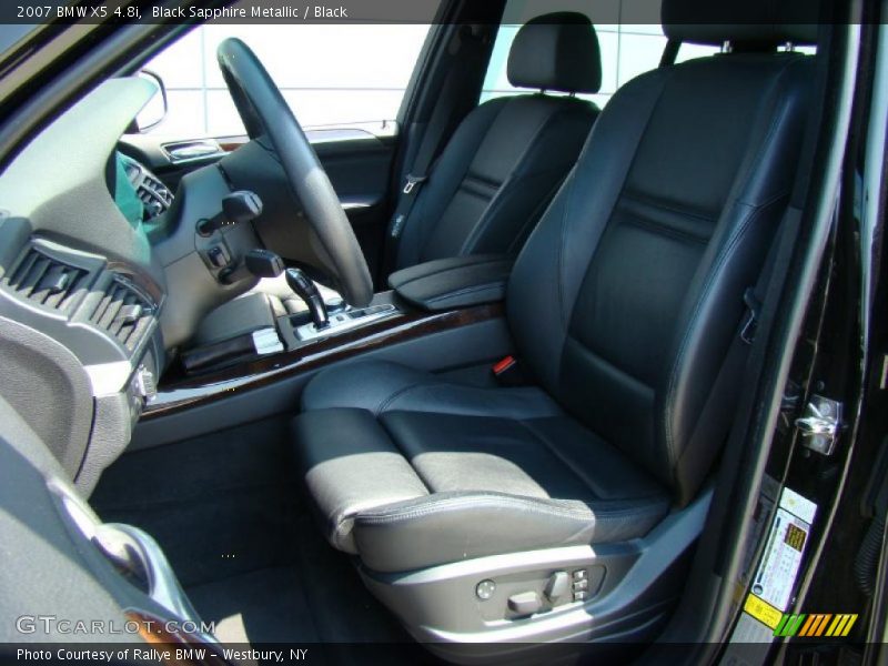 Black Sapphire Metallic / Black 2007 BMW X5 4.8i