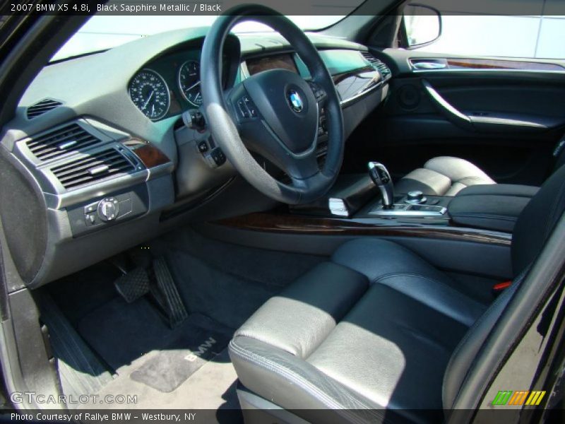 Black Sapphire Metallic / Black 2007 BMW X5 4.8i