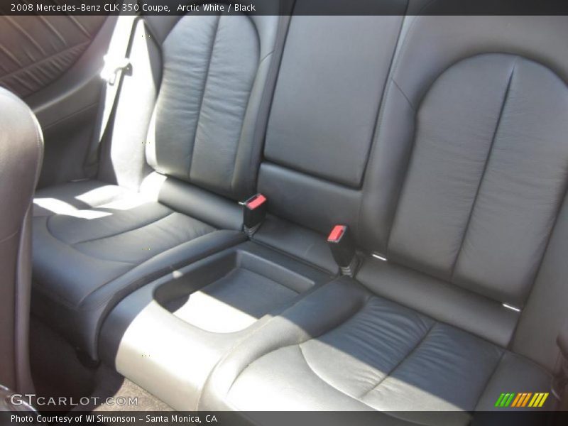 Arctic White / Black 2008 Mercedes-Benz CLK 350 Coupe