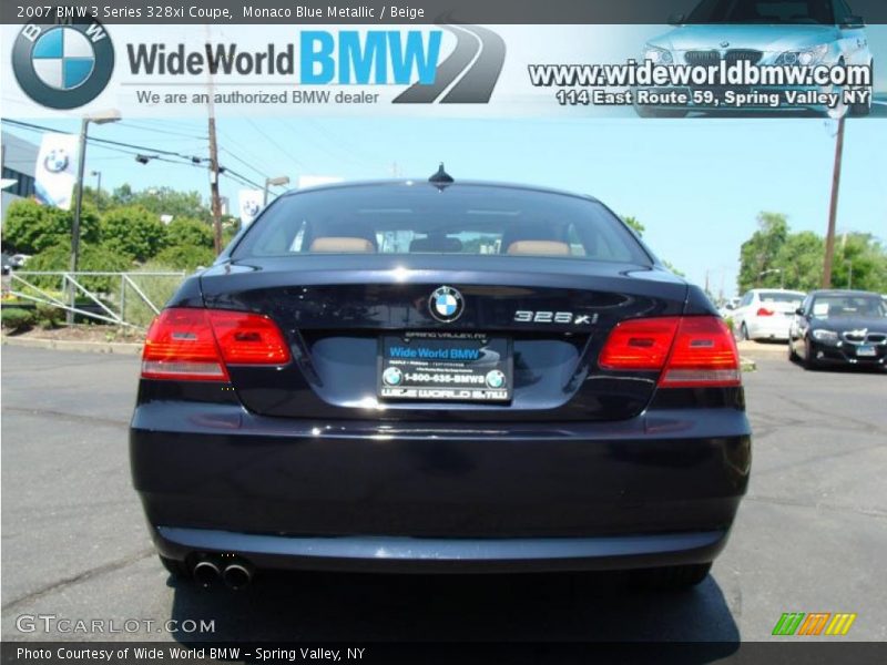Monaco Blue Metallic / Beige 2007 BMW 3 Series 328xi Coupe