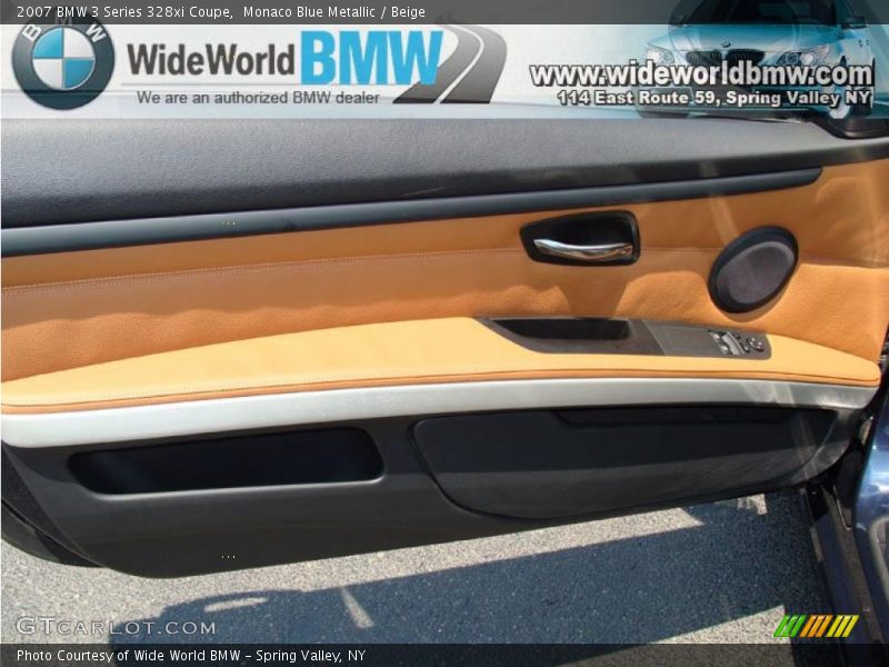 Monaco Blue Metallic / Beige 2007 BMW 3 Series 328xi Coupe