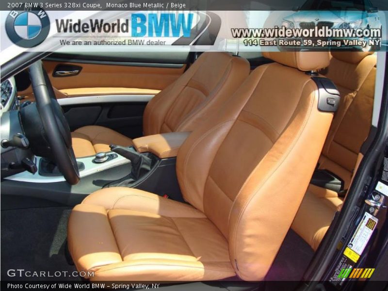 Monaco Blue Metallic / Beige 2007 BMW 3 Series 328xi Coupe