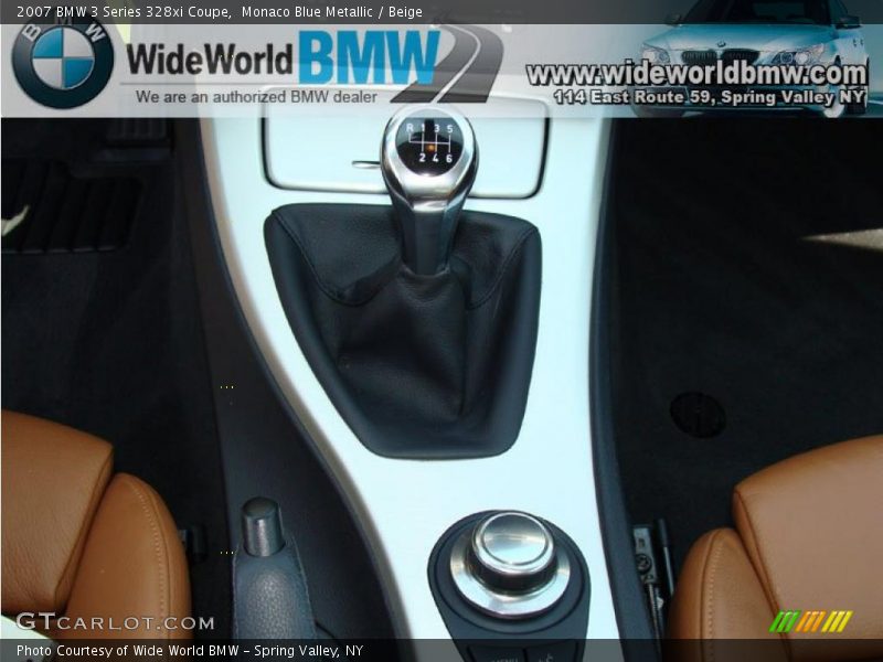 Monaco Blue Metallic / Beige 2007 BMW 3 Series 328xi Coupe